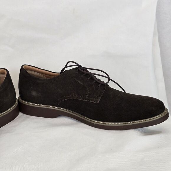 G.H. Bass Pasadena Shoes Mens Size 12 Brown Suede Oxford Casual Lace Up - Picture 13 of 16